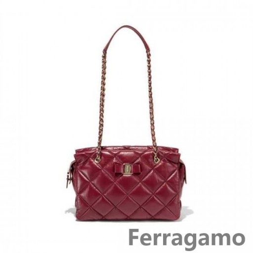 Salvatore Ferragamo Medium Quilted Vara Tote-Verkauf Online-SFS-UU150
