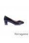 Ferragamo Schwarz Pumpen Mein Thais Niedrigen Ferse