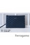 Ferragamo-Tasche Geldbörse navy blau hohe Qualität