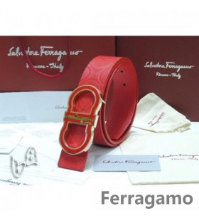 Ferragamo Doppel Gancio Schnalle Gürtel DG010