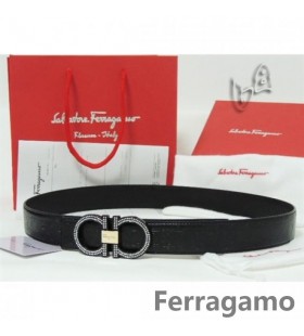 Ferragamo Verstellbare Gancio Vara Schnalle Gürtel 85CM-105CM Größen MW107