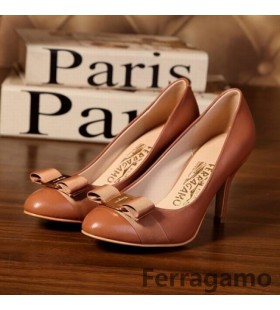 Ferragamo high heel in Kaffee Farbe 255