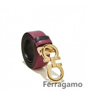 Salvatore Ferragamo Große Doppel Gancio Gürtel Verkauf SFS-UU236