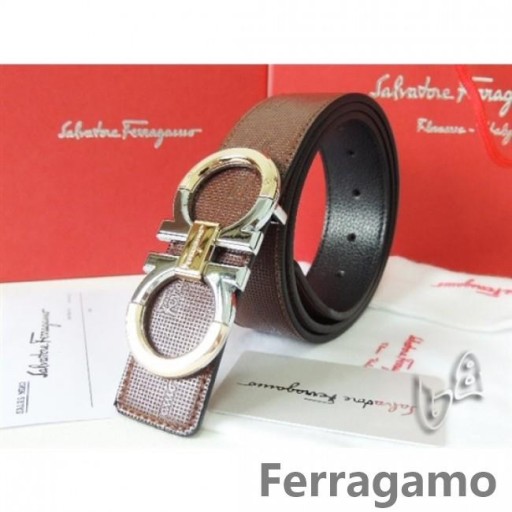 Ferragamo Ρυθμιζόμενο Gancio Vara Πόρπη Ζωνών Σε 85CM-105CM Μεγέθη MW135