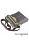 Ferragamo Οθόνη Με Το Λογότυπο Τυπωμένων Υλών Τσάντα Ώμων Δέρματος