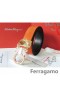 Ferragamo Ρυθμιζόμενο Gancio Vara Πόρπη Ζωνών Σε 85CM-105CM Μεγέθη MW036