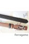 Ferragamo Ρυθμιζόμενο Gancio Vara Πόρπη Ζωνών Σε 85CM-105CM Μεγέθη MW097