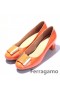 Ferragamo Πορτοκαλί Γόβες Μου Ταϊλανδοί Χαμηλό Τακούνι