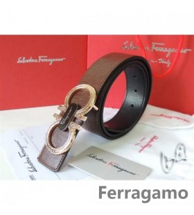 Ferragamo Ρυθμιζόμενο Gancio Vara Πόρπη Ζωνών Σε 85CM-105CM Μεγέθη MW130
