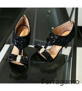 Ferragamo Ankle-Strap Πούλιες Vara Σανδάλια Μαύρα