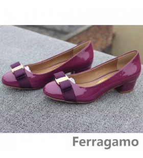 Ferragamo Χαμηλό Τακούνι Vara Αντλία Κόκκινο