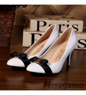 Ferragamo ψηλό τακούνι σε λευκό 260