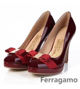 Ferragamo ψηλοτάκουνα κόκκινο κρασί 274